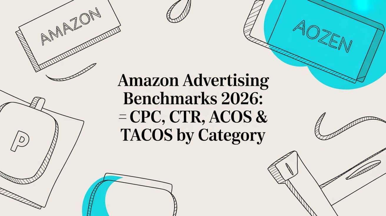 Amazon Advertising Benchmarks 2026: CPC, CTR, ACoS & TACoS by Category