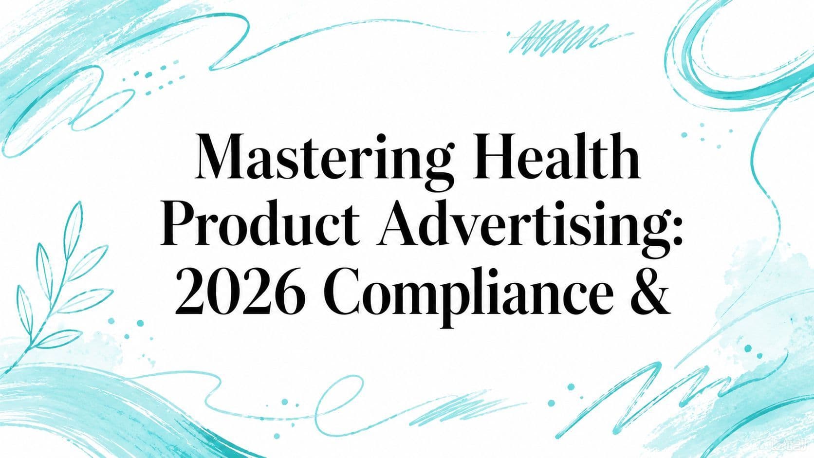 Mastering Health Product Advertising: 2026 Compliance &