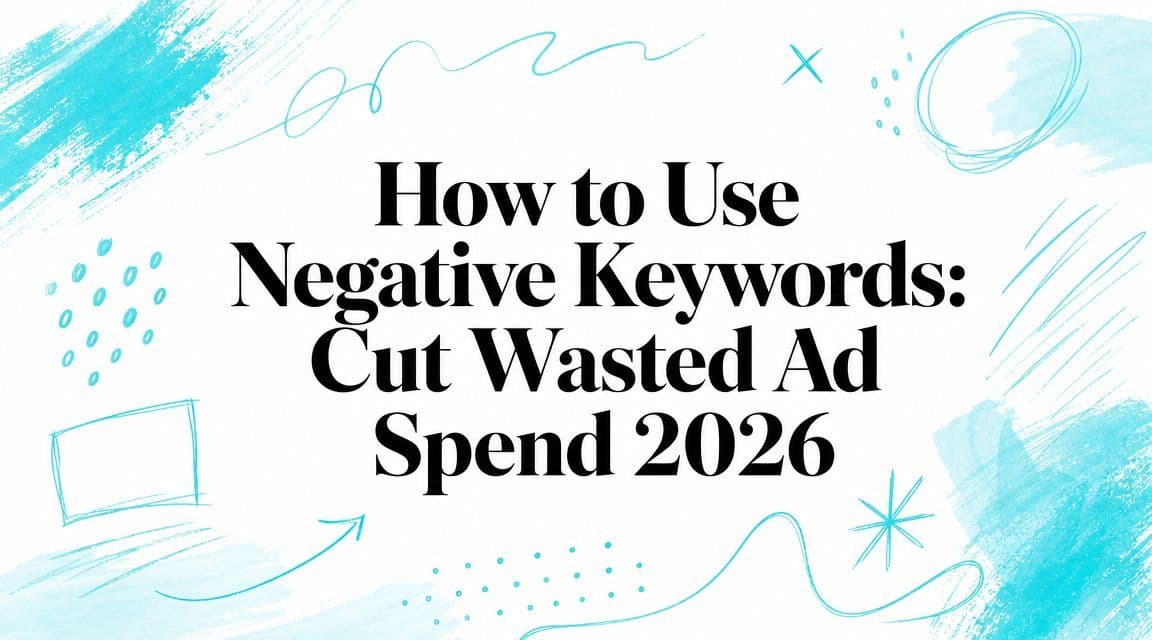 How to Use Negative Keywords: Cut Wasted Ad Spend 2026